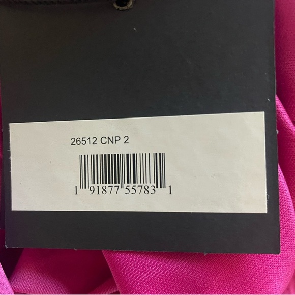 New! IEENA Mac Duggal Candy Pink Jersey One Shoulder Draped Gown 26755 - Picture 13 of 15